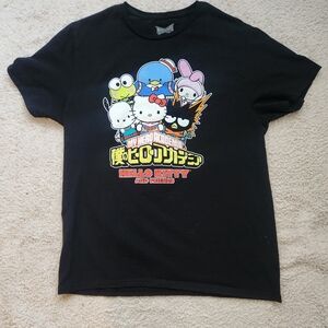 Hello Kitty My Hero Academia ShirtLarge black t shirt